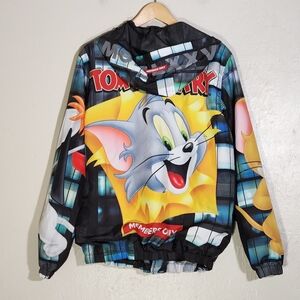 Members Only Tom and Jerrt Character Print Jacket